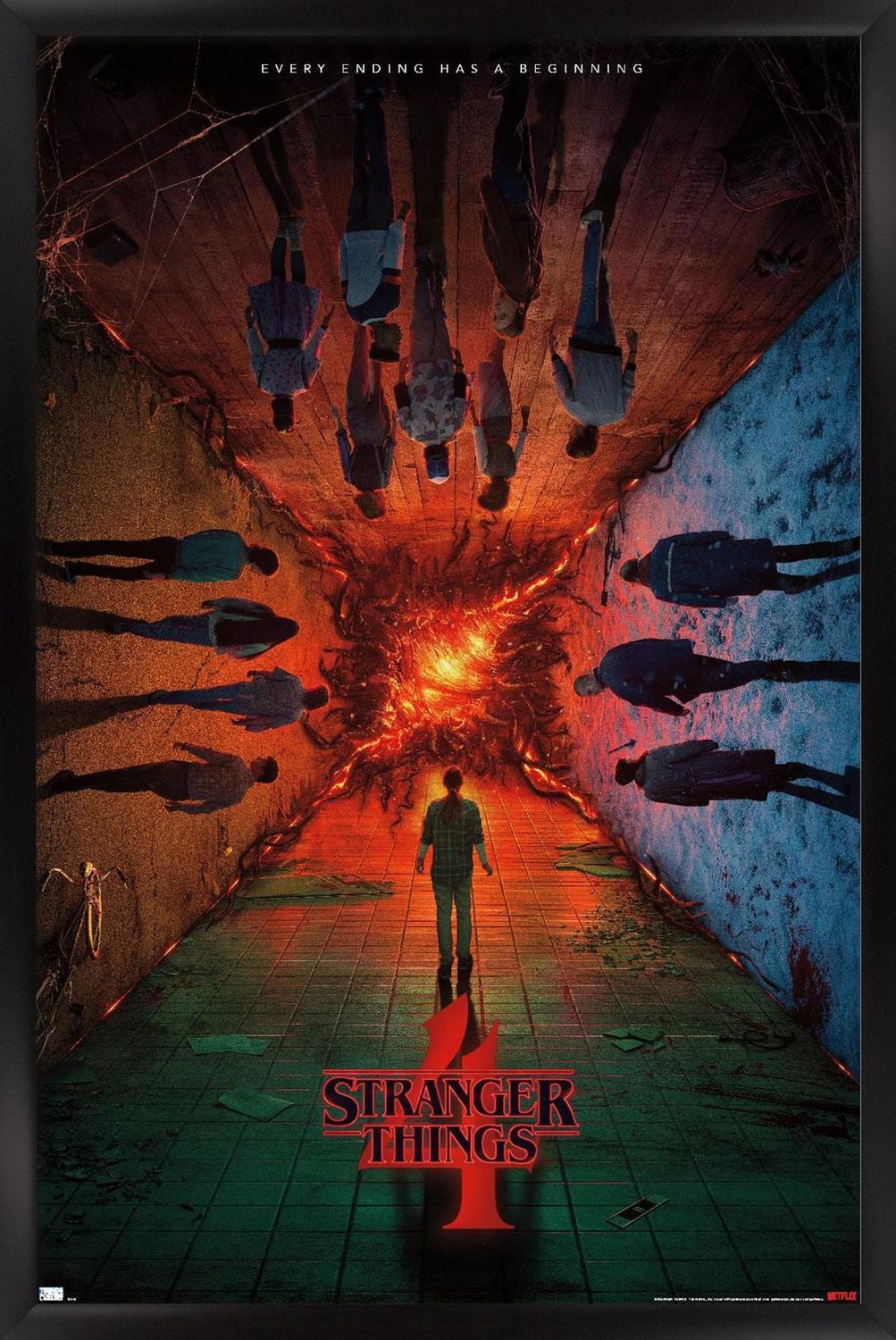 Netflix Stranger Things: Season 4 - Group Teaser One Sheet Wall Poster, 22.375" x 34"