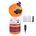 thumbnail image 2 of Inflatable Pumpkin Hot Air Balloon Ghost, 6ft 210T Polyester Fiber Fade Resistant  Inflatable Decoration IP44 Water Resistant Blow Up Yard Decoration, 2 of 7
