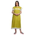 thumbnail image 2 of Moomaya Chemise de Nuit d'Allaitement à Col Rond Imprimée pour Femmes en Coton, 2 of 6