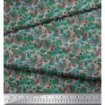 thumbnail image 3 of Soimoi Crepe Silk Fabric Check & Geometric Decor Fabric Printed Yard 42 Inch Wide, 3 of 5
