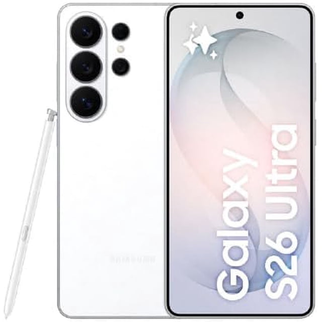 Restored Samsung Galaxy S26 Ultra White Unlocked Smartphone, 1TB Storage, 16GB RAM, 6.8" Dynamic AMOLED Display, Advanced AI Camera System Open Box