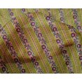 thumbnail image 4 of oneOone Silk Tabby Fabric Leaves & Floral Block Printed Craft Fabric BTY 42 Inch Wide, 4 of 5