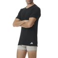 thumbnail image 3 of adidas Men T-Shirt, 2-pack - Crew Neck Shirt, Active Flex Cotton, solid colour Black XL (X-Large), 3 of 5