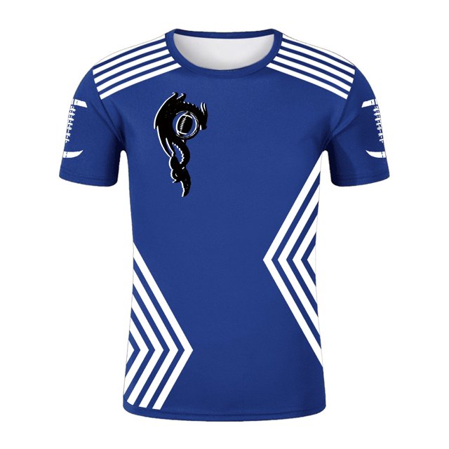 LUOGENLI T-shirts pour Hommes T-shirts Actifs à Col Rond pour Hommes T-shirts de Course Athlétiques Gym Entraînement Manches Courtes Hauts T-shirts Graphiques Pêche Fête de la Saint-Patrick Bleu TG