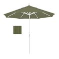 thumbnail image 1 of California Umbrella 9' Pacific Trail Series Patio Umbrella With Matted White Aluminum Pole Aluminum Ribs Push Button Tilt Crank Lift With Olefin Terrace Fern Fabric, 1 of 2
