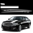 thumbnail image 2 of Amdohai 5 Pcs Sport Racing Stripe Stickers Graphiques Voiture Côté Corps Capot Couvercle Rétroviseur, 2 of 7