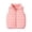 Watermelon Red, variant on Cameland Winter Puffer Vest for Kids Boys Girls Solid Color Zip Up Sleeveless Down Jacket Toddler Warm Outerwear
