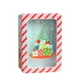 thumbnail image 1 of Bovemsi Christmas Candy Tin Box—Cookie Candy Storage Tins Christmas Cookie Tins Containers With Lids For Confectioneries Holiday Giving Square With Gold Christmas Card Tin Holder Boxes, 1 of 9