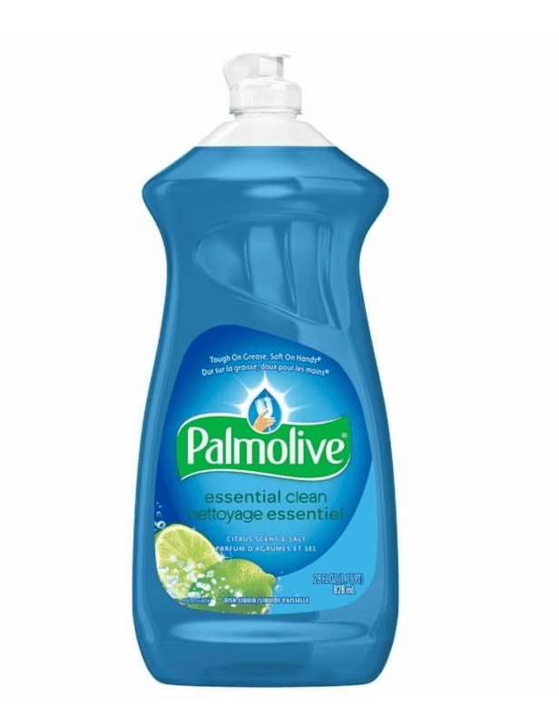 Palmolive Essential Clean Liquid Dish Soap, Citrus Scent + Salt - 828 mL, Palmolive Essential Clean Citrus Scent + Salt