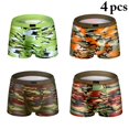 thumbnail image 2 of Caleçon pour Hommes en Modal Imprimé 4 Pcs Extensible Camouflage Boxeur sous-Vêtement Caleçon, 2 of 10
