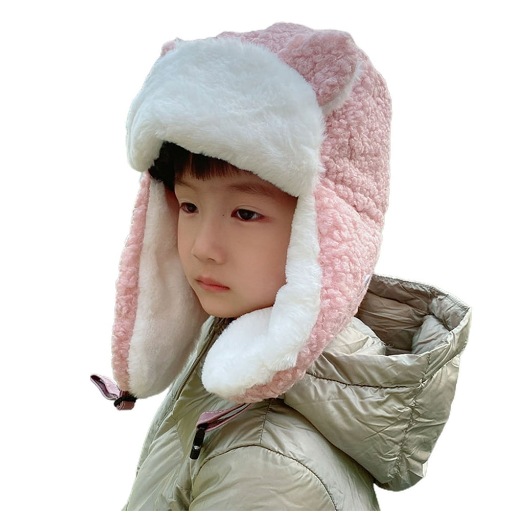 Chapeau pour Bébé Protection des Oreilles Mignon Extra Épais Chaud Couvre-Chef pour Enfant pour l'Hiver