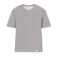 thumbnail image 4 of Wiyuqeen T-Shirts Décontractés à Rayures pour Femmes, Classiques et Confortables, Col Rond, Manches Courtes, Hauts Amples, Tunique d'Été, T-Shirts Graphiques Mode pour Petites Femmes 2024, 4 of 4