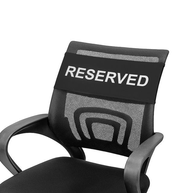 Aspire 12 Pcs Reserved Chair Bands 5 X 15 Inch, Reserved Chair Covers, Chair Signs for Church