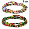 thumbnail image 2 of 2PCS Women Waist Bead Chain Fashion Bead Body Chain Belly Chain for Beach, 2 of 10