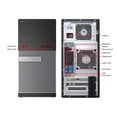 thumbnail image 2 of Dell Optiplex 7010 Tower Office Desktop Computer - Intel Core i5 3rd Gen Up to 3.60 GHz - 16GB RAM 512GB Solid State Drive - Keyboard, Mouse, WiFi, Windows 10 Pro - Refurbished, 2 of 4