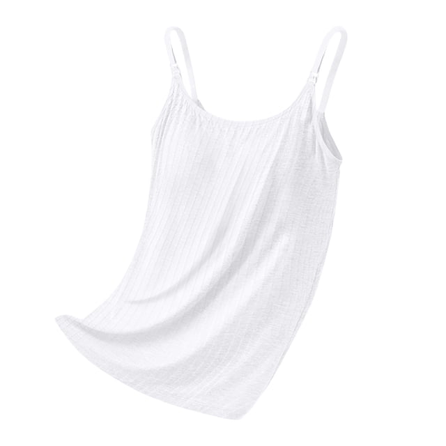 MAOWAPLG T-Shirts Sans Manches à Col Rond de Couleur Unie pour Femmes Allaitement Enceinte Camisole à Bretelles Blouse