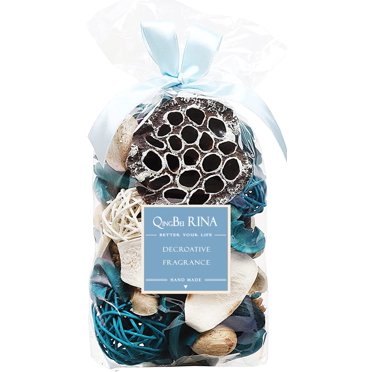Qingbei Rina Spring Potpourri Bags, Ocean Breeze Scented Potpourri Bowl Filler,Beach Coastal Blue Vase Filler,Home Fragrance Sachet of Petal,Bathroom Easter Decor,9.9 Oz