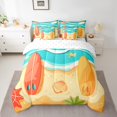 thumbnail image 2 of YST Summer Hawaiian Beach Comforter Set, 7-Piece, Ocean Theme, Queen, 2 of 5