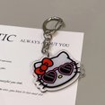 thumbnail image 1 of Lovely Cartoon Cat Acrylic Keychain Anime Figures Keychain Backpack Pendant Keyring Double-sided Kids Toys Accessories Gift, 1 of 5