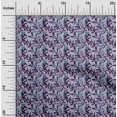 thumbnail image 2 of oneOone Rayon Bluish Violet Fabric Florals Craft Projects Decor Fabric Printed By The Yard 56 Inch Wide, 2 of 4