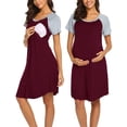 thumbnail image 2 of 2025 Nouvelle Robe de Nuit d'Allaitement Maternité Robe Épaisse Femme Chemise de Nuit Chemise de Nuit Robe pour Femmes pour Photos Maternité, 2 of 9