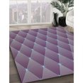 thumbnail image 3 of Ahgly Company Tapis d'Intérieur Rectangulaire Transitionnel Lavande Violet Lavable à la Machine, 7 Pieds x 10 Pieds, 3 of 7