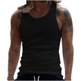 thumbnail image 2 of BADHUB Débardeurs Décontractés pour Hommes Col Rond Sans Manches T-Shirts d'Été Plage Léger Tee-Shirt Muscle Noir L, 2 of 8