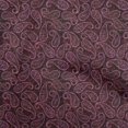 thumbnail image 1 of oneOone Polyester Spandex Maroon Fabric Paisleys Craft Projects Decor Fabric Printed By The Yard 56 Inch Wide, 1 of 4