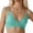 Mint Green, variant on Women's Sexy Solid Color Push Up Swimsuit Beach Vacation Top - Nylon Spandex Blend, Supportive Push-Up Design, S-XXL Sizes with Bust Measurements