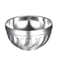 thumbnail image 1 of Graflsoa Bol pour Enfants en Acier Inoxydable à Double Paroi - Résistant à la Chaleur, Durable et Léger pour des Repas Sûrs, Argent, 12 cm, 1 of 6