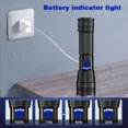 thumbnail image 3 of EIGTHTAIL 120000 Lumens Powerful Flashlight  Rechargeable XHP70.2 Super Bright Tactical Led Flashlight Zoom Torch, 3 of 11