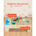 thumbnail image 2 of VEVOR Table de Train 62 Pcs Table d'Activités en Bois pour Enfants avec Grand Tiroir de Rangement, 2 of 9