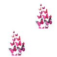 thumbnail image 3 of serony 12Pcs 3D DIY Wall Stickers PVC Kid Room Decal Home Decoration Decor purple 2Set, 3 of 6
