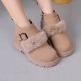 thumbnail image 1 of YUNAFFT Girls Martin Boots Solid Color Mid-Calf British Style Princess Ankle Boots, 1 of 5