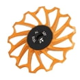 thumbnail image 3 of Bike Rear Derailleur Roller, Bicycle Rear Derailleur Wheel Metal Bearing  For Mountain Bike Gold, 3 of 8