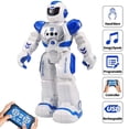 thumbnail image 2 of Kid Remote Control Intelligent Robot, Walking Singing Dancing Educational Toy, Smart Robot Toy (Blue) for Kids Gifts,for Ages 6 and up, 2 of 9