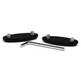 thumbnail image 4 of Krator Mirror Block Off Base Plates Logo Engraved Black Compatible with 2004-2007 Honda CBR 1000RR / Fireblade, 4 of 8