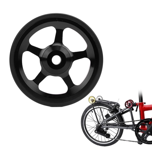 Folding Bike Easy Wheel, Smooth Rolling Easy to Move & Secure Fixation Portable Compact Design for Commuting & Travel