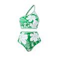 thumbnail image 2 of LSLJS Ladies Fashion Retro Flower Print Tight Fitting Bikini Sexy Swimsuit Swimming Trunks Suit, 2 of 9