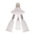 thumbnail image 1 of E27 Splitter 220V 3A Lamp Bulb Socket Converter Light Adapter Improvement Plastic Portable Holder Warehouse Accessory 1 to 3, 1 of 9