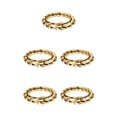 thumbnail image 2 of Thinsony Distinctive Gothic Punk Dragon Scale Bangle 48 inches Cool and Contemporary Gold 7.48 Inch 5Set, 2 of 6