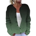 thumbnail image 2 of LOVZFMLL Cardigan pour Femmes Cardigan Décontracté Imprimé en Tricot pour Dames avec Veste Boutonnée et Haut, 2 of 5