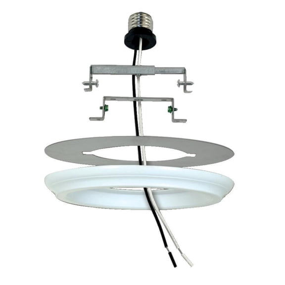 Westinghouse Lighting Convertisseur d'éclairage encastré réglable de 6 po en acier blanc
