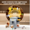 thumbnail image 4 of 4 in1 Single Serve Coffee Maker, 19 Bar Espresso Maker Coffee Machine For KCup/Nespresso OriginalLine Capsules/Dolce Gusto/Ground Coffee, Vibrant Orange, 4 of 5