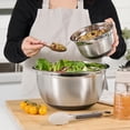 thumbnail image 2 of Starfrit Stainless Steel Mixing Bowl 2.8L (3 Qt), Non-Skid Silicone Base, Wide Rim, Dishwasher Safe Kitchen Prep Bowl, 2 of 6
