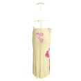 thumbnail image 5 of Maillot de Bain 2 Pcs pour Femme à Fleurs, Bikini Triangle à Ficelles à Dos Nu avec Jupe Moulante de Plage, par-Dessus, 5 of 5