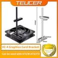 thumbnail image 2 of VC-4 Graphics Card GPU Holder Aluminum Alloy Adjustable Video Card Bracket Desktop PC ATX/M-ATX/ITX Chassis Cooling Kit Double-Silver, 2 of 6