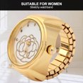 thumbnail image 4 of Simple Quartz Ring Watch, Ring Watch, Alloy For Most Women Beautiful Girls Gold,Rose Gold, 4 of 8