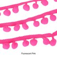 thumbnail image 3 of maskred 5 Yards Pom Ball Lace Unique Style With Vibrant Trim Easy To DIY Crafts Fluorescent Pink, 3 of 6