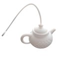 thumbnail image 1 of Oleegame 1PC Produce Storage Details About Tea Infuser Strainer Silicone Tea Bag Leaf Filter Diffuser White, 1 of 3